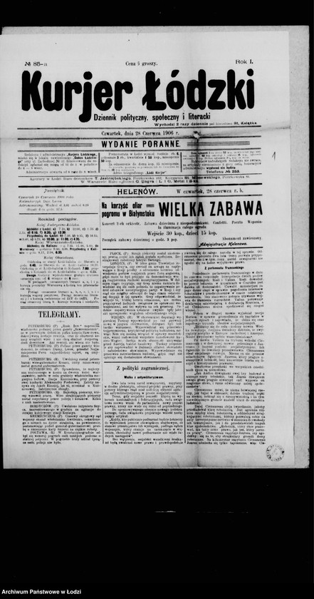 Obraz 5 z jednostki "Białostocki "Pogrom" 1906 r."