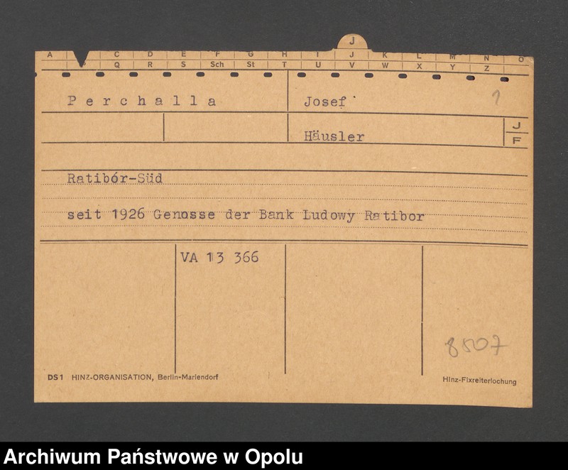 Obraz 3 z jednostki "[Perchalla Josef, zam. Ratibor]"