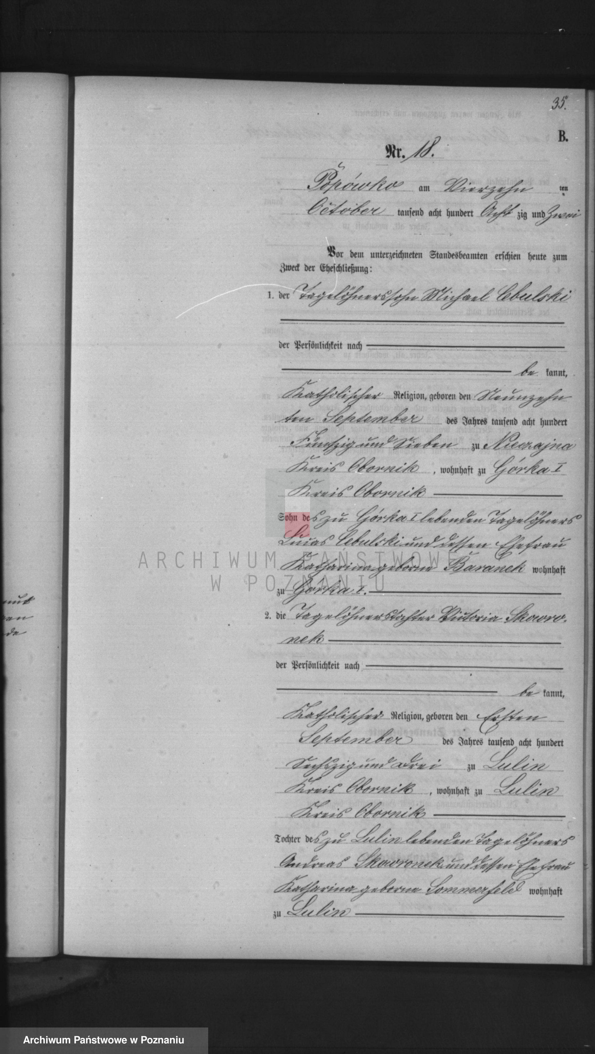 Skan z jednostki: Księga małżeństw