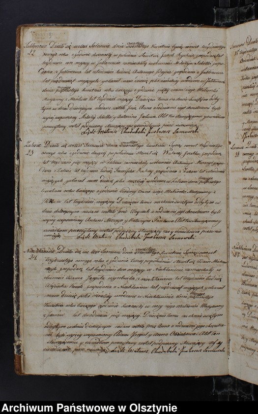 image.from.unit.number "Duplikat Urodzonych Zaslubionych Zmarłych w parafii Sarnowskiey z roku 1838"