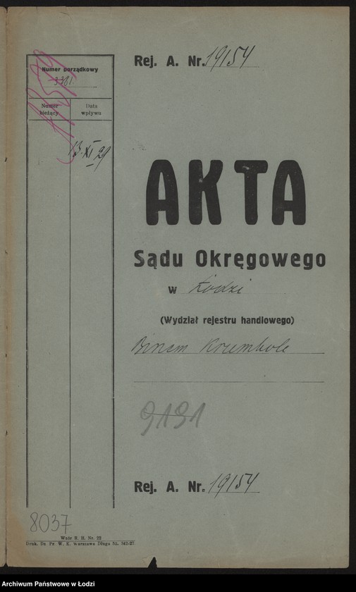 Obraz 2 z jednostki "Binem Krumholc – handel końmi"