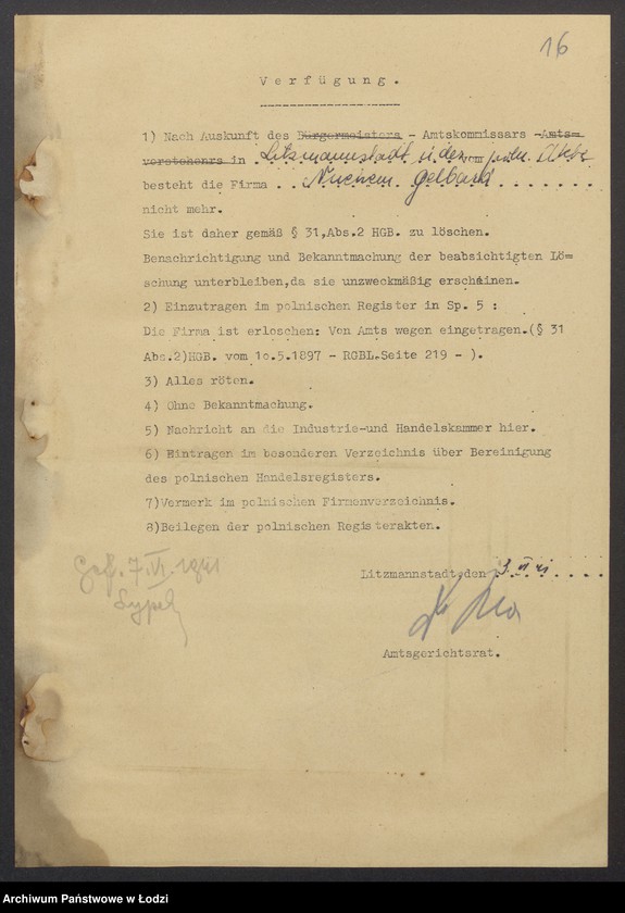 Obraz 18 z jednostki "Nuchem Gelbard - sprzedaż towarów manufakturowych"