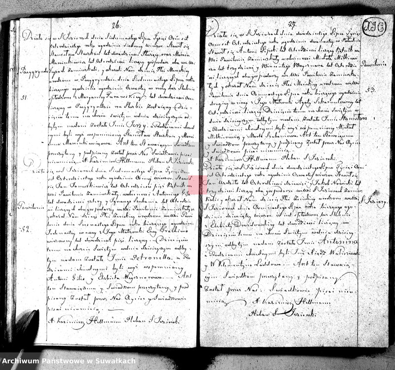 image.from.unit.number "Księga duplikat akt urodzonych, zaślubionych i umarłych w parafij Święto Jeziory, obwodzie sejneńskim, gubernij augustowskiey z roku 1840"
