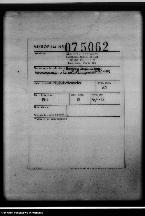 Obraz 2 z jednostki "Militärkirchenbücher"