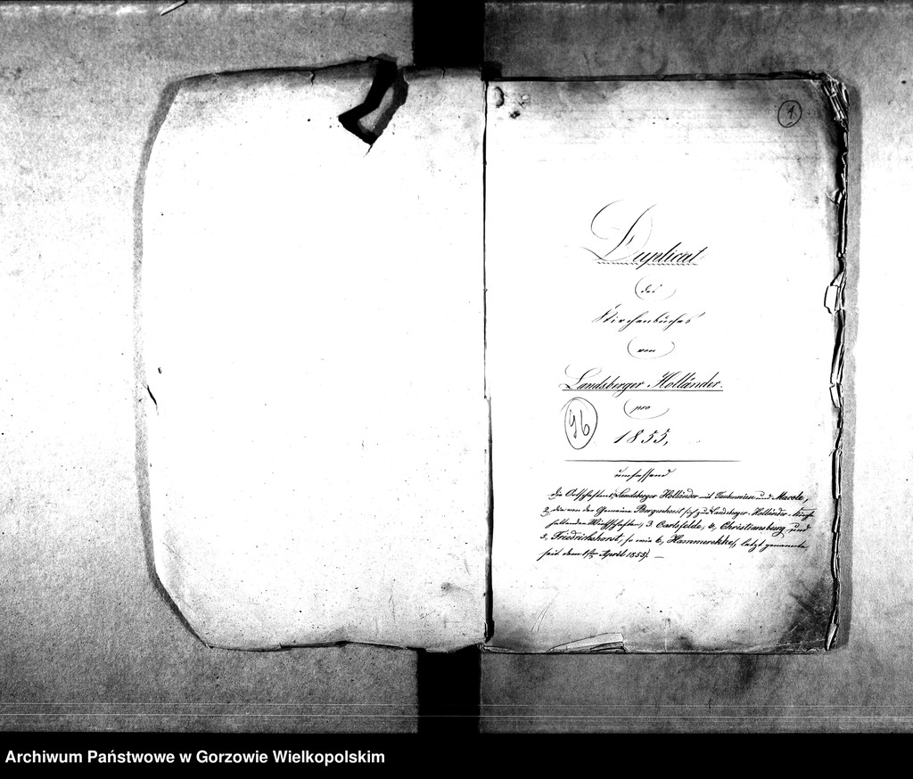 image.from.unit.number "Duplikate der Kirchenbücher von der Parochie Landsberger Holländer: Taubenwiese, Macole, Bergenhorst, Karlsfelde, Christiansburg, Friedrichshorst, Hammerecke, Giesenaue, Friedrichsthal, Klementenschleuse, Johanneshof, Ludwigsthal, Haferwiese"