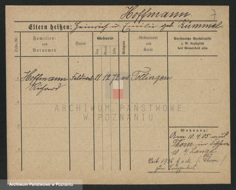 Obraz 7 z jednostki "Hofman (samotni mężczyźni)"