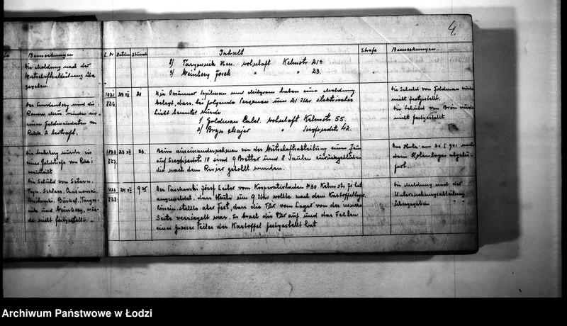 Obraz 6 z jednostki "Meldungs-Buch [Meldunki o wypadkach, przekroczeniach na terenie IV rewiru, o wymierzonych karach]"