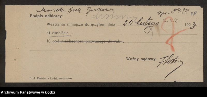 Obraz 12 z jednostki "Joskowicz i Szafir- fabrykacja i sprzedaz towarów wełnianych"