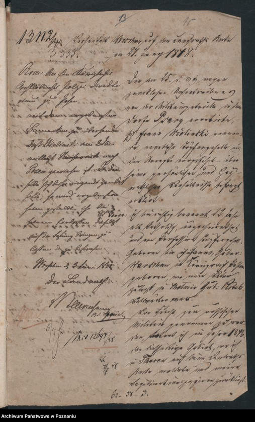 Obraz 18 z jednostki "A. betr. die Auskunft über Ausländer Litt. W."