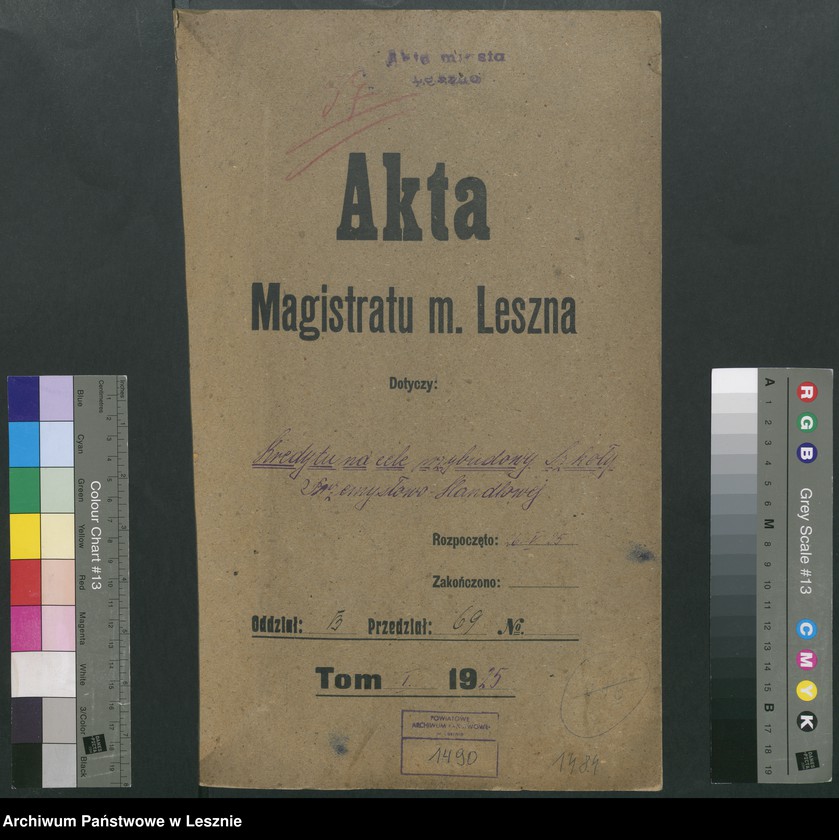 Obraz 2 z jednostki "[Kredyt na cele przebudowy Szkoły Przemysłowo-Handlowej]"