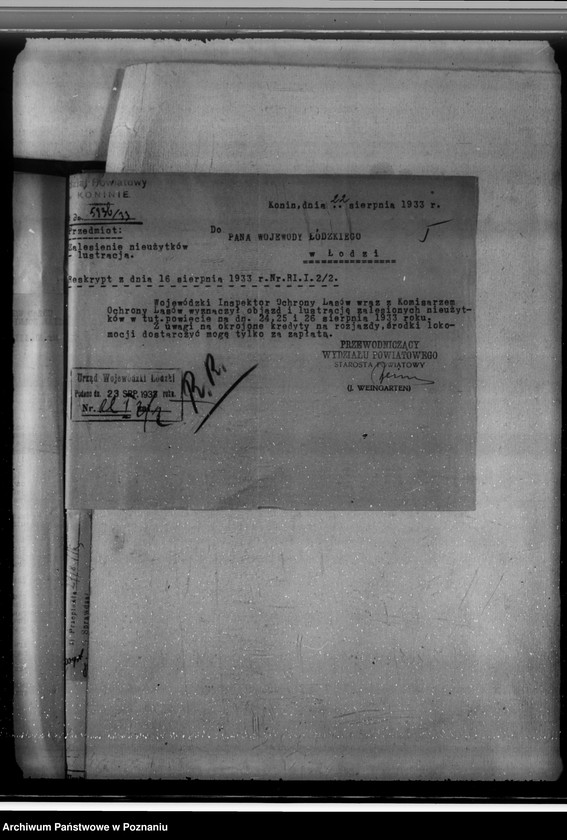 Obraz 9 z jednostki "Akta sprawy zalesienia nieużytków w powiecie konińskim"