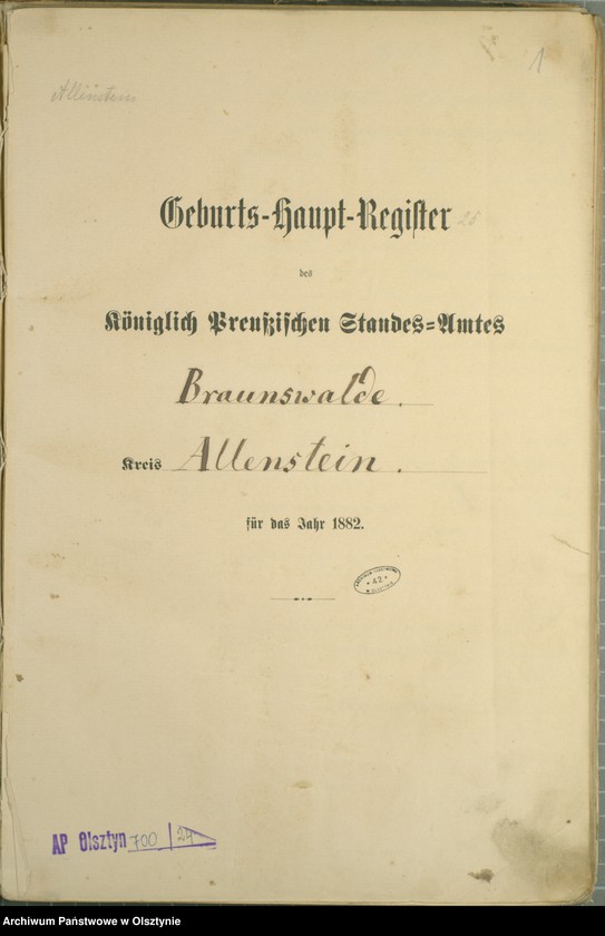 image.from.unit.number "Geburts-Haupt-Register Nr 1 - 106"