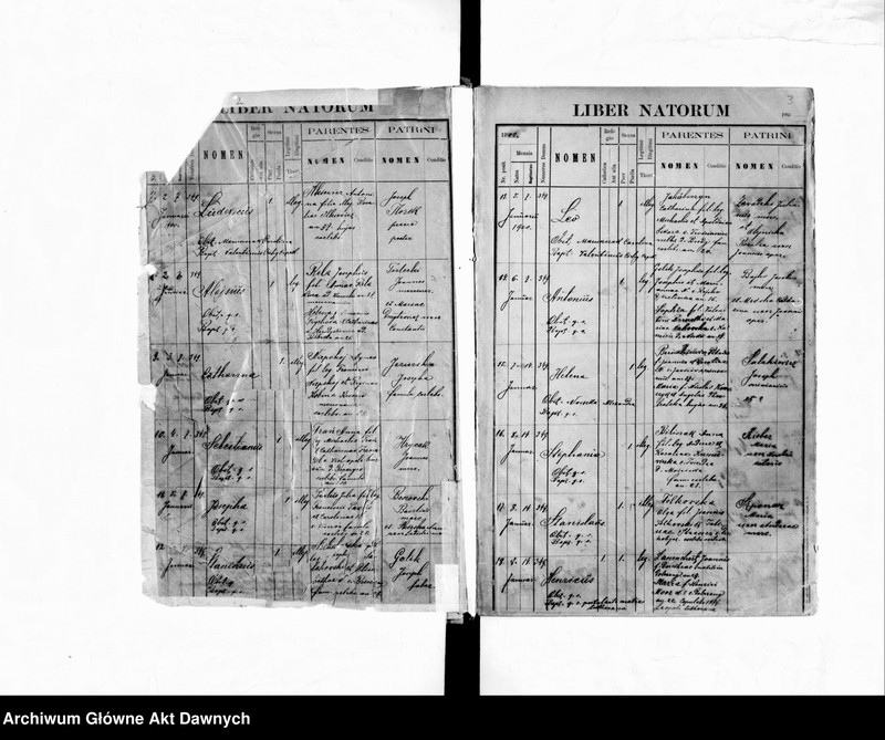 image.from.unit.number "Parafia: Lwów, Kapelania Nosocomia (Szpital Powszechny). Dekanat: Lwów. Księga metrykalna urodzeń i zgonów dla całej parafii."