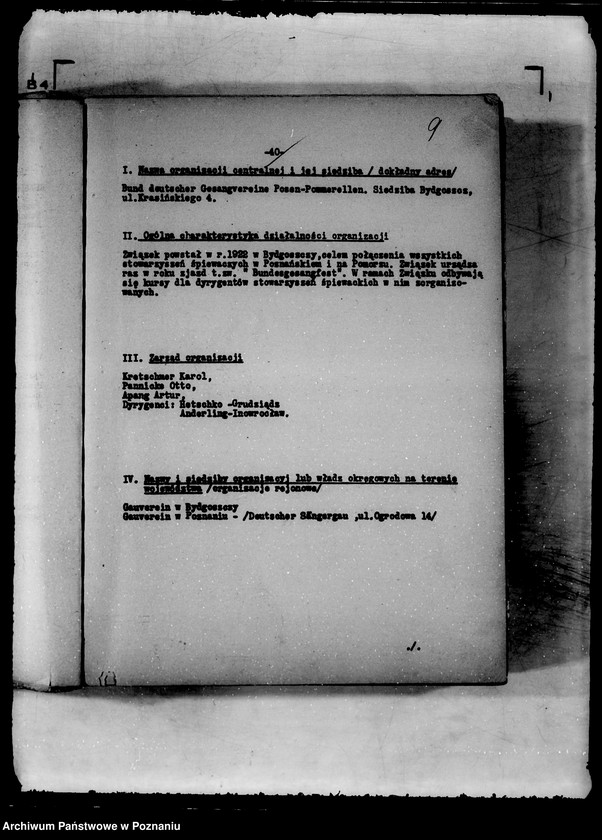 Obraz 13 z jednostki "Wykaz niemieckich organizacji politycznych i społecznych wraz z krótką charakterystyką ich działalności"