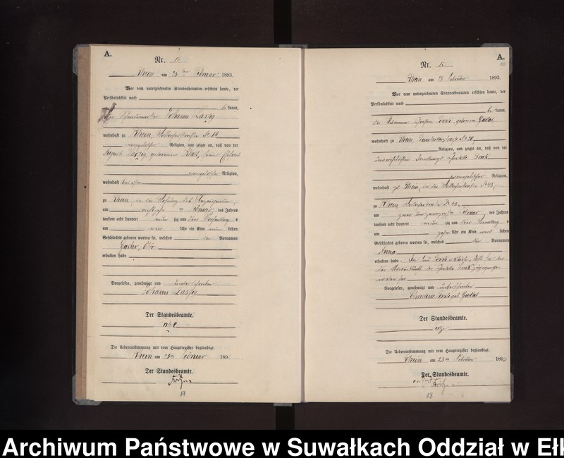 image.from.unit.number "Geburts-Neben-Register des Preussischen Standes-Amtes Rhein Kreis Loetzen"