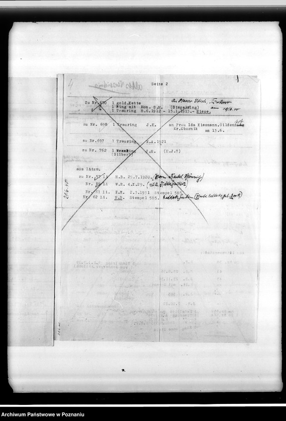 Obraz 8 z jednostki "Spisy rzeczy znalezionych przy ekshumowanych"