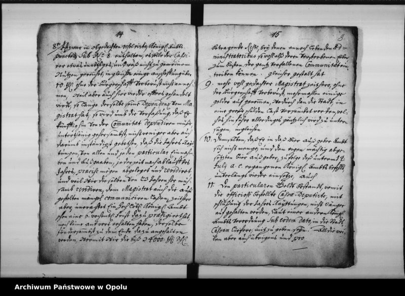 Obraz 12 z jednostki "[Księga protokołów (odpisy) prywatnego zbioru Franciszka Ignacego Kuffki w Opolu. Tom I. 1719 - 1722]"