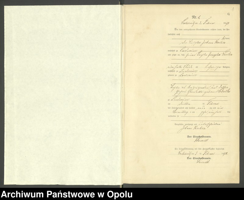 image.from.unit.number "Urząd Stanu Cywilnego Kobylice Księga zgonów rok 1894-96"