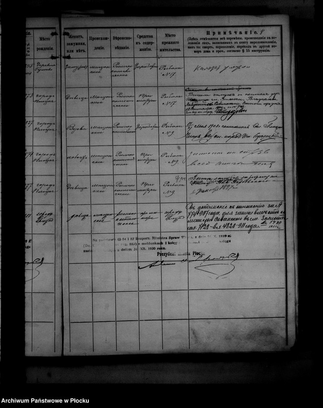 Obraz 17 z jednostki "[Księga zamknięta ludności stałej miasta Płocka - ul. Dobrzyńska nr 48]"