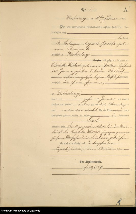 image.from.unit.number "Geburts-Haupt-Register Nr 1 - 199"