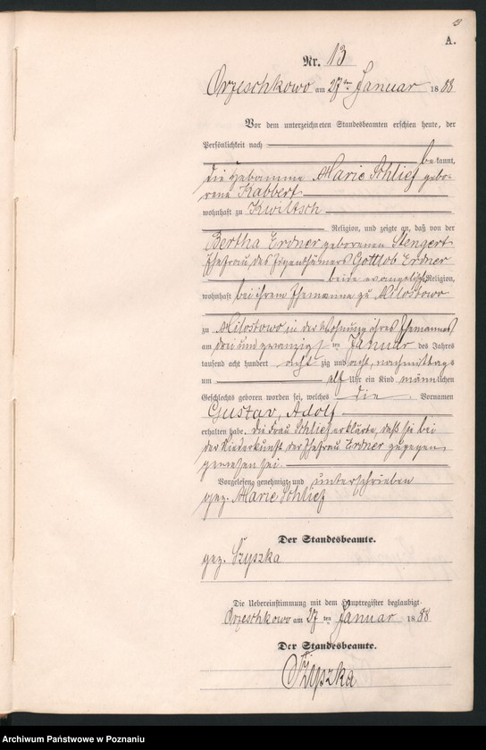 Obraz 16 z jednostki "Księga urodzeń"