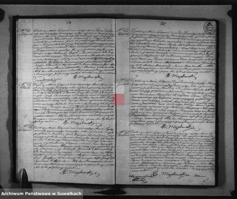 Obraz 10 z jednostki "Księga Duplikat do zapisywania Aktów Urodzonych, Zaślubionych i Zmarłych na rok 1859-ty z Parafii Filipowskiej"