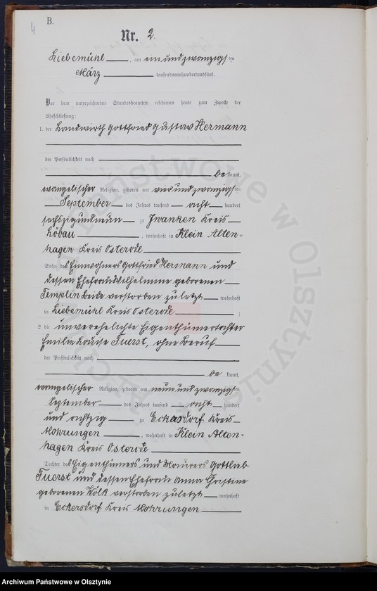 image.from.unit.number "Heiraths-Neben-Register Nr 1 - 22"