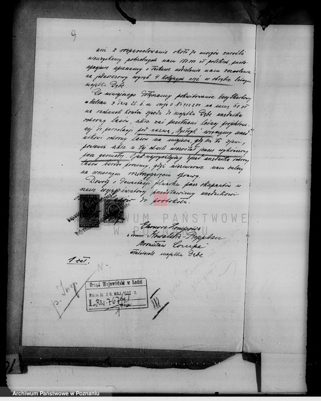 Obraz 13 z jednostki "Sprawy zmiany rodzaju użytkowania gruntów leśnych majątku Dębe w powiecie kaliskim"