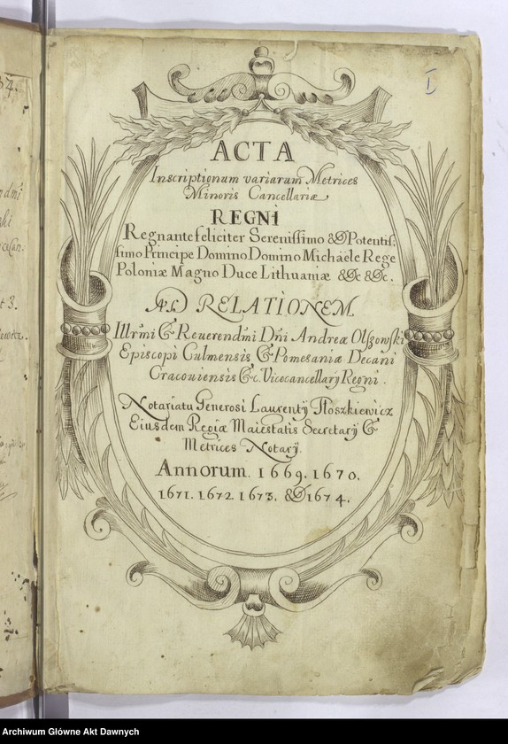 Obraz 15 z kolekcji "Ozdobne karty ksiąg Metryki Koronnej111"