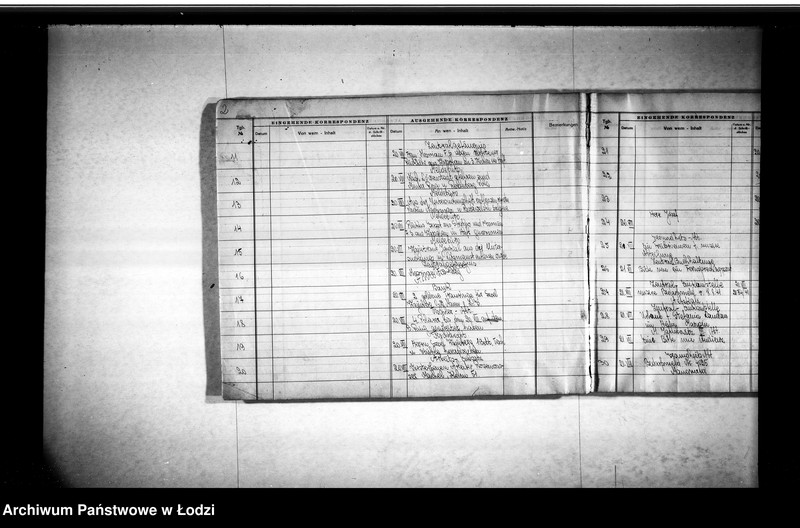 Obraz 5 z jednostki "Tagebuch [Dziennik przychodzącej i wychodzącej korespondencji]"