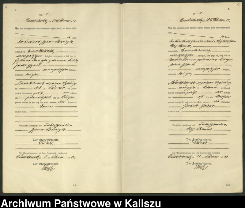 Obraz 5 z jednostki "[Księga urodzeń]"