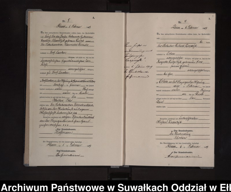 image.from.unit.number "Geburts-Neben-Register des Preussischen Standes-Amtes Orlen Kreis Loetzen"