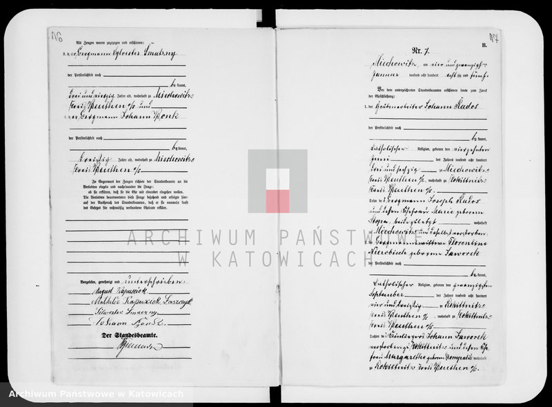 image.from.unit.number "Księga małżeństw za rok 1885 [nr 1 - 88]"