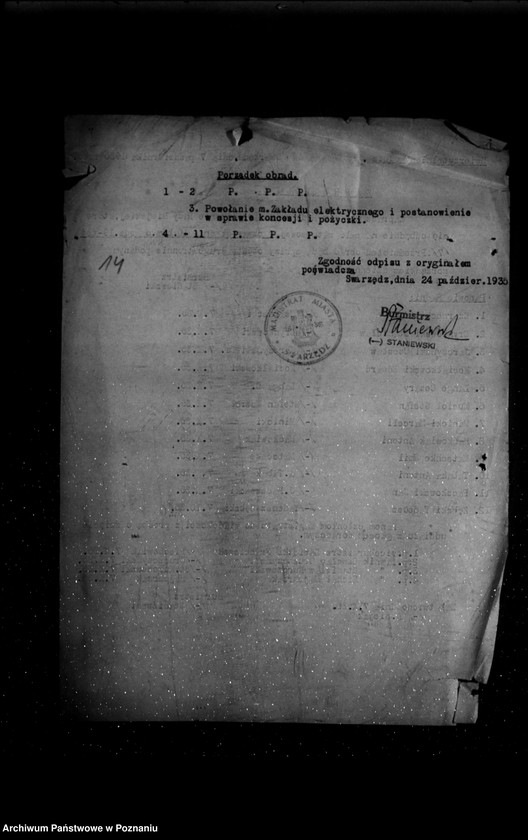 Obraz 18 z jednostki "Wniosek o uprawnienie na zakład elektryczny miasta Swarzędza powiat poznański"