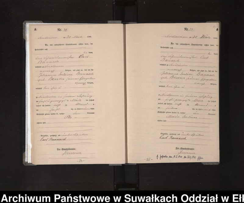 image.from.unit.number "[Geburts-Haupt-Register des Königlich Preussischen Standes-Amtes der Stadt Nikolaiken Kreis Sensburg]"