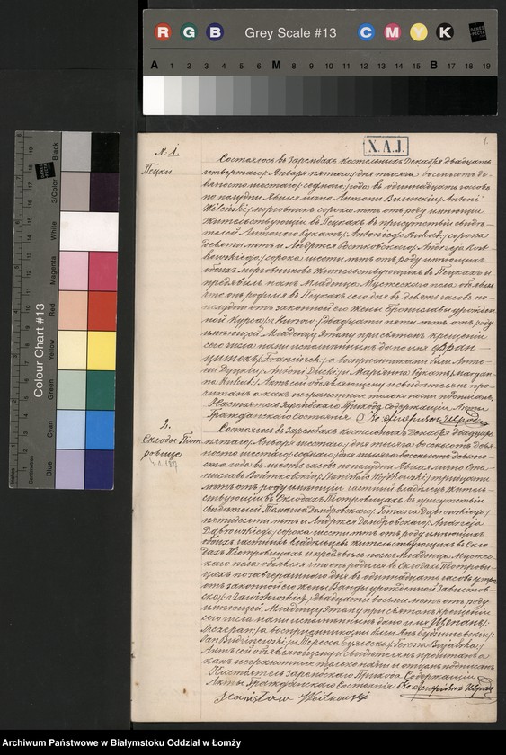 Obraz z jednostki "Akta urodzeń, małżeństw i zgonów"