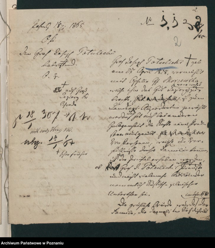 Obraz 6 z jednostki "A. betr. Gräfliche Familie Potulicki"