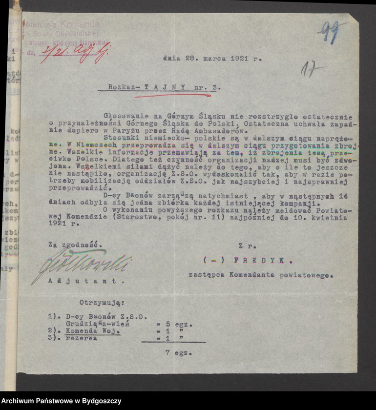 image.from.unit.number "Akta organizacyjno-mobilizacyjne [odnośnie struktury, organizacji, liczebności, rozlokowania członków Zachodniej Straży Obywatelskiej i ich uzbrojenia]"