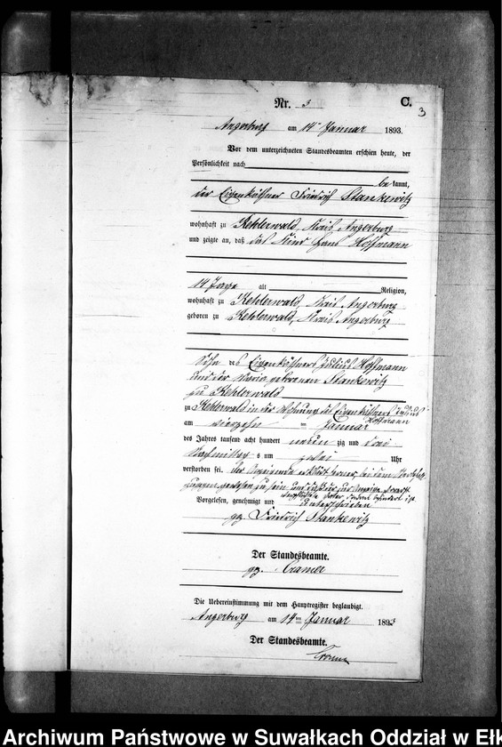 image.from.unit.number "Sterbe-Neben-Register des Preussischen Standes-Amtes Kehlen Kreis Angerburg"