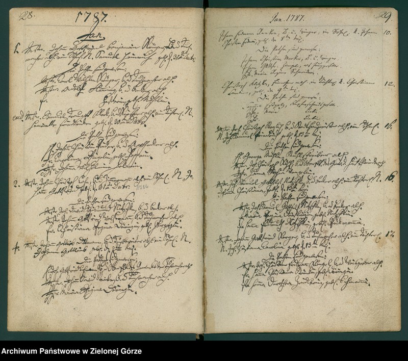 image.from.unit.number "Taufbuch bei der Stadt und Pfarrkirche Guben anfangen 1786-1801"