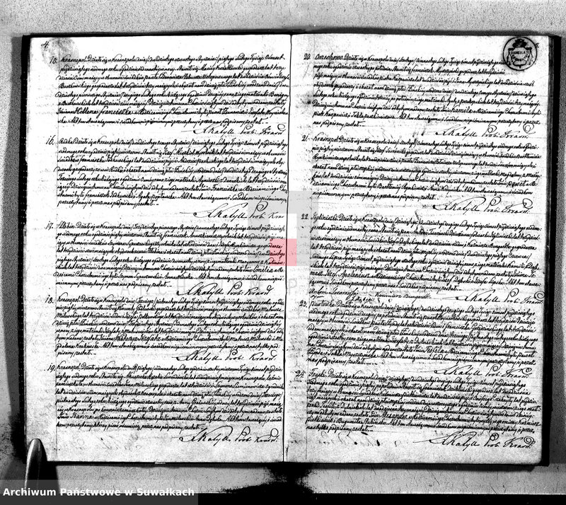 image.from.unit.number "Dupplikat Urodzonych, Zaślubionych i Umarłych Parafii Krasnopolskiej 1857 roku."