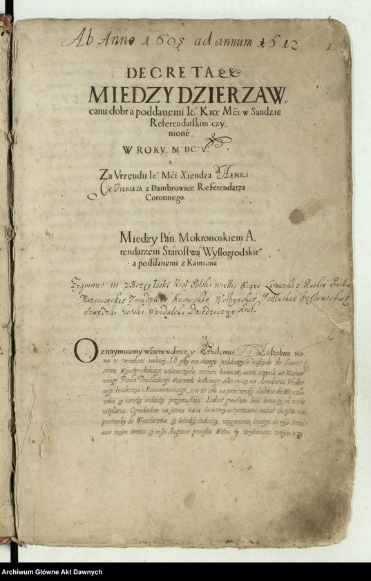 Obraz 1 z kolekcji "Referendaria Koronna111"