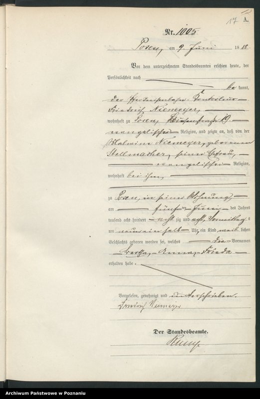 Obraz 20 z jednostki "Księga urodzeń t. III"