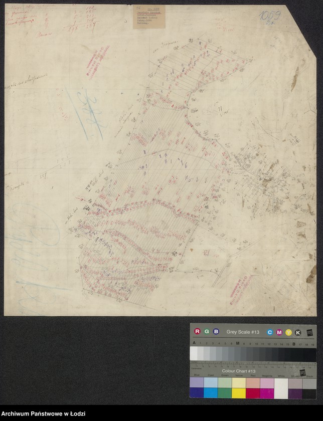 Obraz 1 z jednostki "Szkic podziału pół wsi Pyszków"