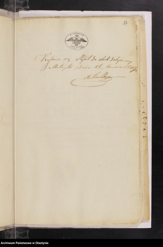 image.from.unit.number "Annexa z Parafij Janowieckiey z roku 1849"