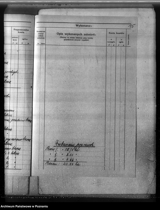 Obraz 19 z jednostki "Plan cięć lasu majętności Łomnica powiat nowotomyski"