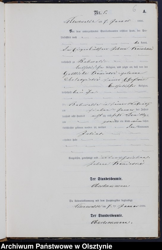 image.from.unit.number "Geburts-Neben-Register Nr 1 - 206"