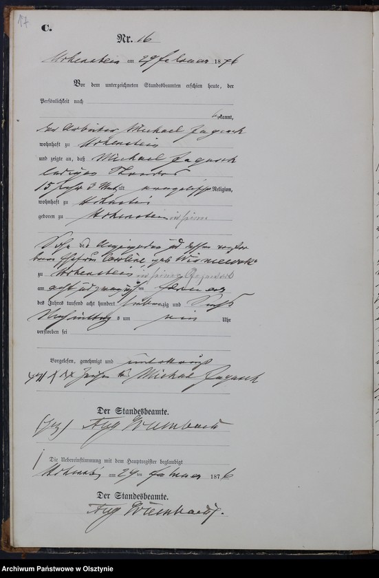 image.from.unit.number "Sterbe-Neben-Register Nr 1 - 78"