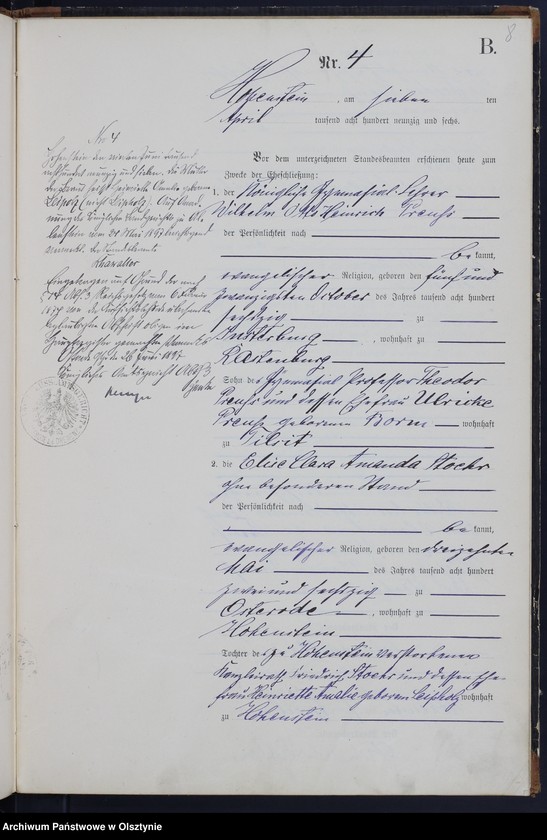 image.from.unit.number "Heiraths-Neben-Register Nr 1 - 11"