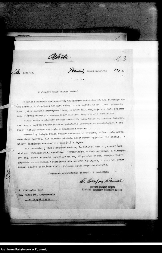 Obraz 7 z jednostki "Korespondencja i sprawozdania"